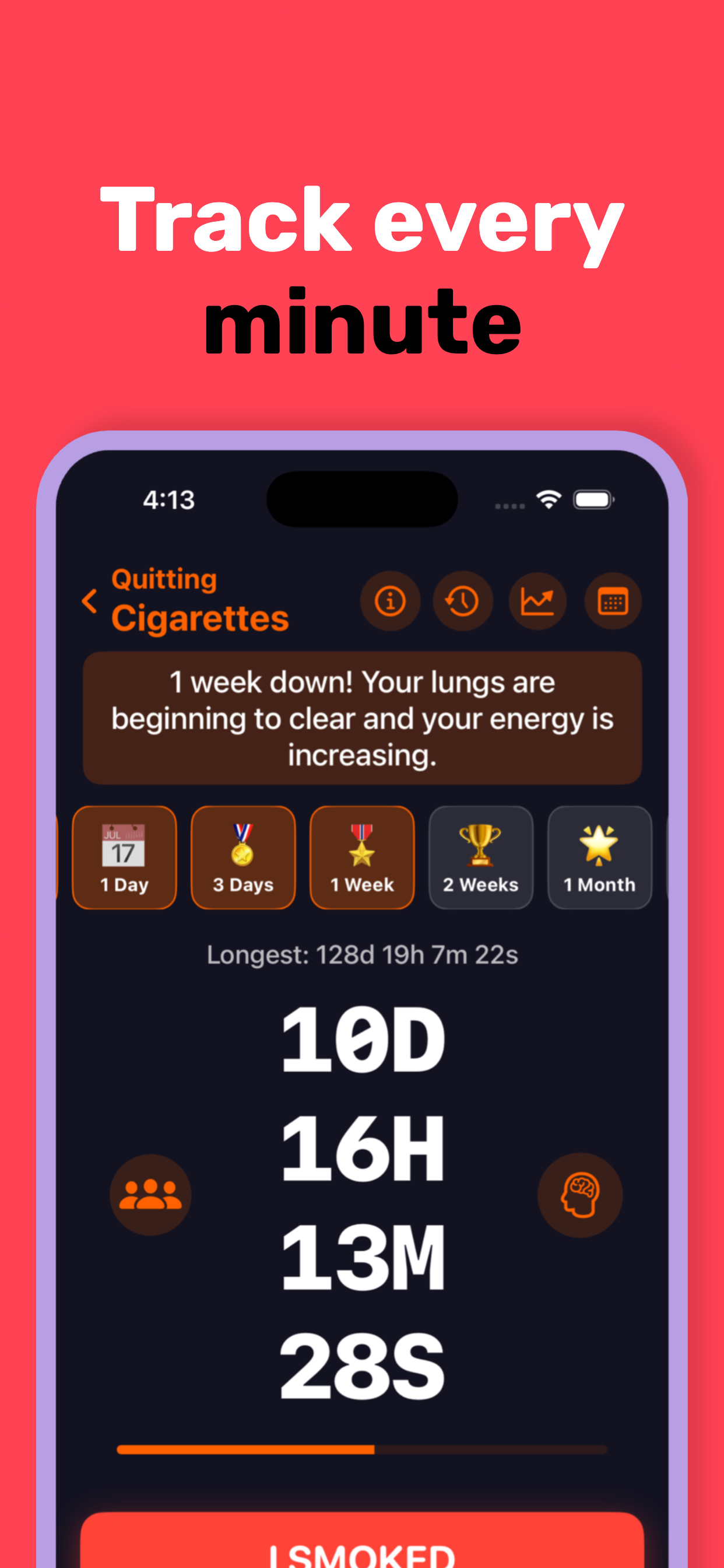 Quit Clock App Screenshot 3