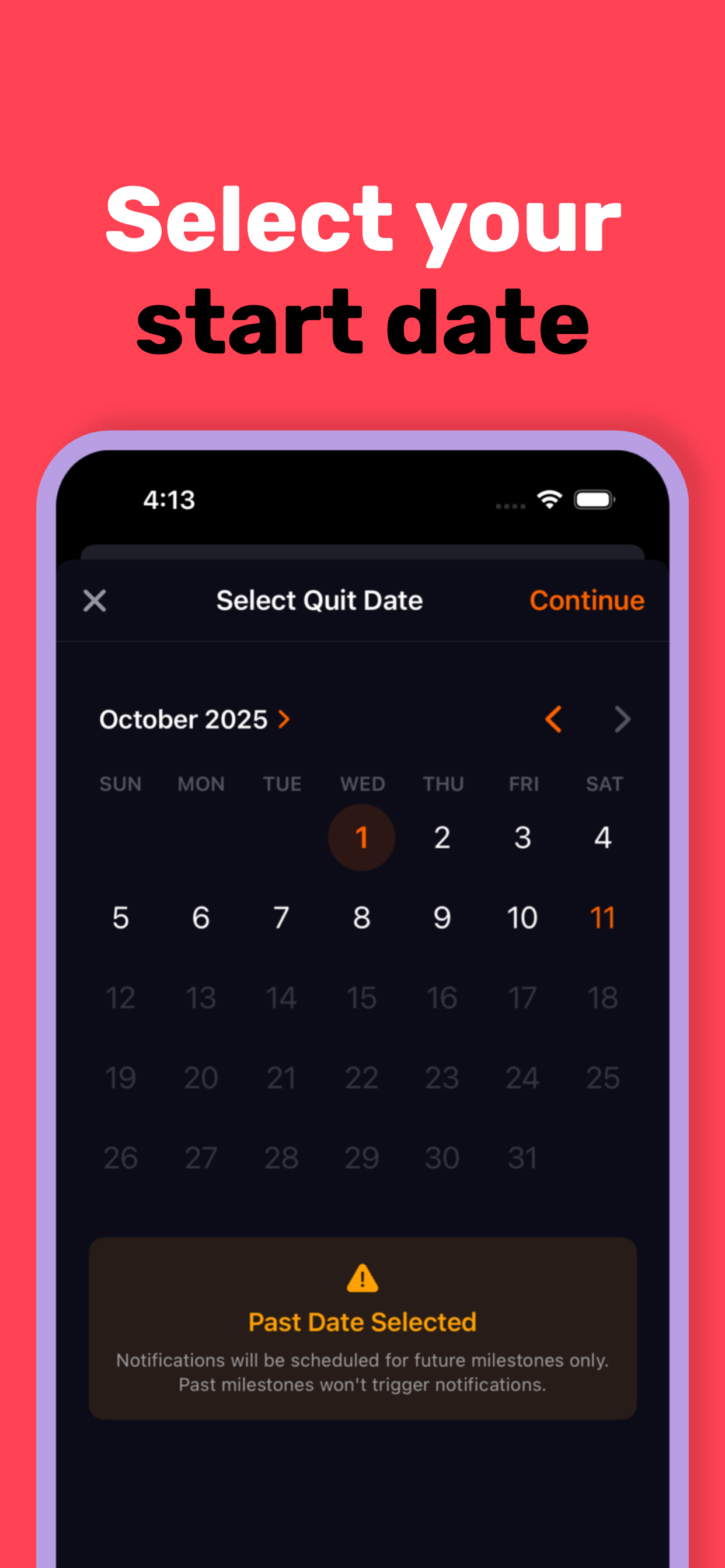 Quit Clock App Screenshot 4
